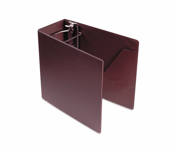 CRD11957 Heavyweight Vinyl Slant-D Ring Binder With Finger Hole, 5" Capacity, Maroon By CARDINAL BRANDS INC.