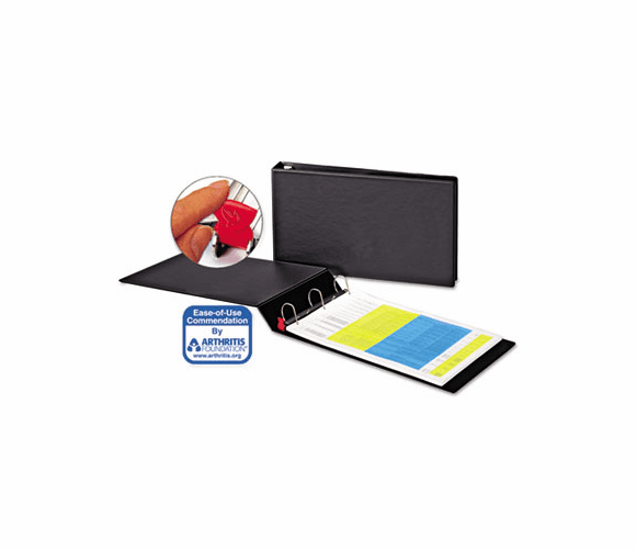 CRD12132 EasyOpen Slant-D Tabloid Reference Binder, 11 x 17, 2" Capacity, Black By CARDINAL BRANDS INC.
