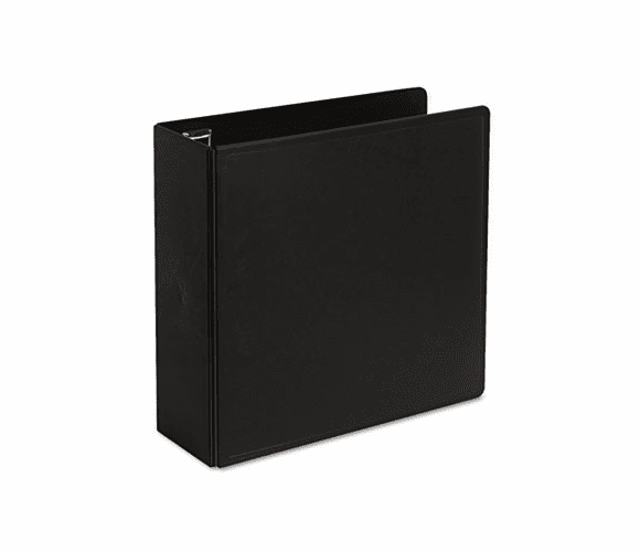 CRD14042 Heavy-Duty EasyOpen Slant D-Ring Binder, 4" Capacity, Black By CARDINAL BRANDS INC.
