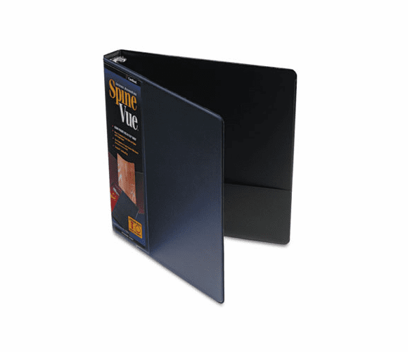 CRD16302 SpineVue Round Ring View Binder, 1" Capacity, Navy By CARDINAL BRANDS INC.