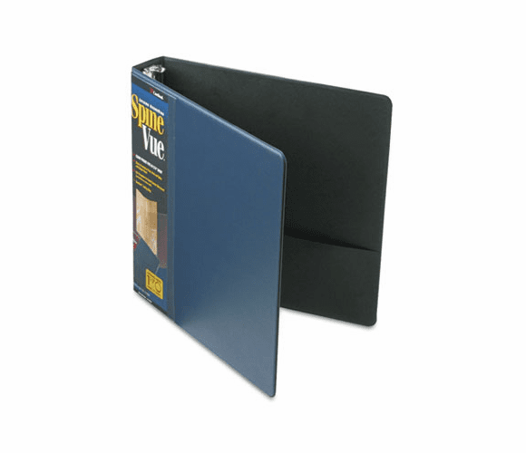 CRD16702 SpineVue Round Ring View Binder, 1-1/2" Capacity, Navy By CARDINAL BRANDS INC.