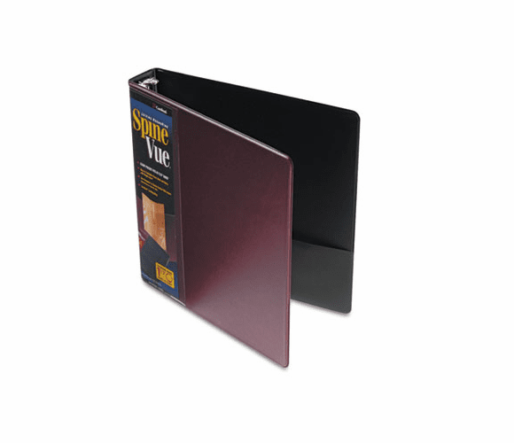 CRD16758 SpineVue Round Ring View Binder, 1-1/2" Capacity, Maroon By CARDINAL BRANDS INC.