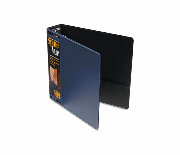 CRD16802 SpineVue Round Ring View Binder, 2" Capacity, Navy By CARDINAL BRANDS INC.