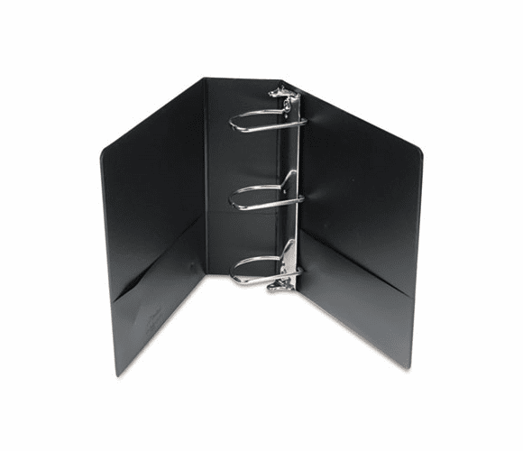 CRD17811 Vinyl ClearVue XtraValue Slant D-Ring Presentation Binder, 4" Capacity, Black By CARDINAL BRANDS INC.