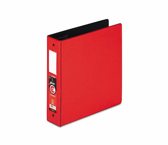 CRD18838 EasyOpen Locking Round Ring Binder, 11 x 8-1/2, 2" Capacity, Red By CARDINAL BRANDS INC.