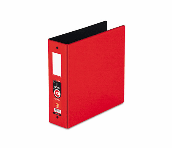 CRD18848 EasyOpen Locking Round Ring Binder, 11 x 8-1/2, 3" Capacity, Red By CARDINAL BRANDS INC.
