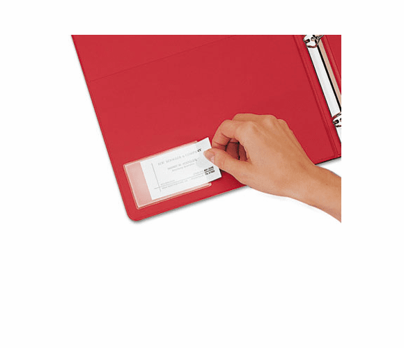 CRD21510 HOLDit! Poly Business Card Holders, Side Load, 3-3/4 x 2-3/8, Clear, 10/Pack By CARDINAL BRANDS INC.