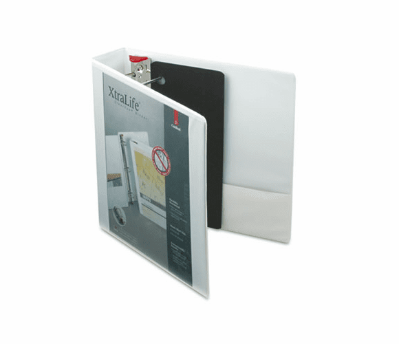 CRD26320 ClearVue XtraLife Slant-D Presentation Binder, 2" Capacity, White By CARDINAL BRANDS INC.