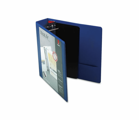 CRD26322 XtraLife ClearVue Locking Slant-D Ring Binder, 2", 11 x 8-1/2, Blue By CARDINAL BRANDS INC.