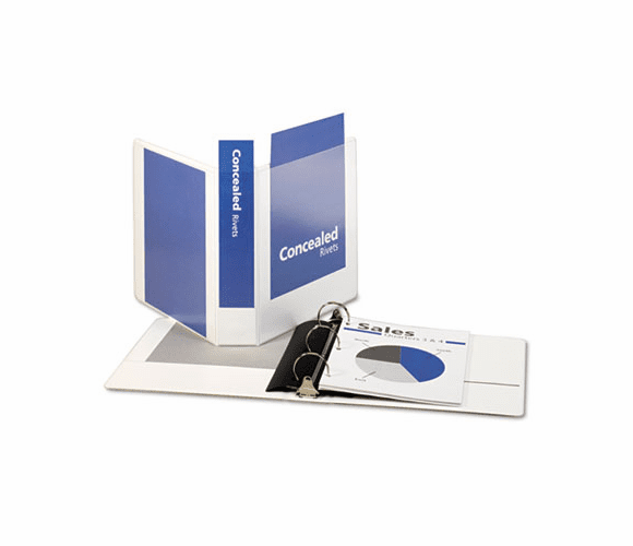 CRD31320 Nonstick ProVue Round Ring View Binder, 2" Capacity, White By CARDINAL BRANDS INC.