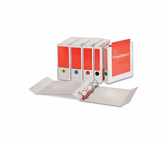 CRD43110 EasyOpen FreeStand Binder With Locking Slant-D Rings, 1-1/2" Capacity, White By CARDINAL BRANDS INC.