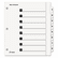 CRD61813 OneStep Plus Index System, 8-Tab, White By CARDINAL BRANDS INC.