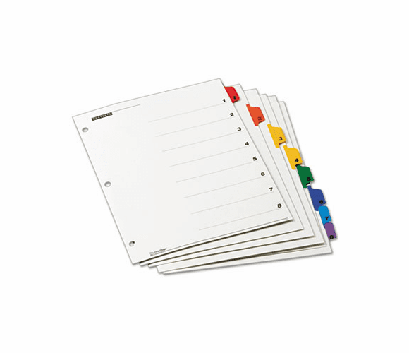 CRD61818 OneStep Plus Index System, 8-Tab, Multi-Color By CARDINAL BRANDS INC.