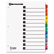 CRD71218 100% Recycled OneStep Index System, Multicolor 12-Tab, 11 x 8-1/2, 1 Set By CARDINAL BRANDS INC.