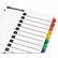 CRD71218 100% Recycled OneStep Index System, Multicolor 12-Tab, 11 x 8-1/2, 1 Set By CARDINAL BRANDS INC.