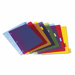 CRD84019 Poly Index Dividers, Letter, Assorted, 8-Tabs/Set, 4 Sets/Pack By CARDINAL BRANDS INC.