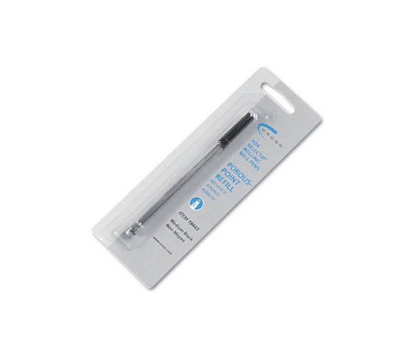 CRO8443 Refill for Selectip Porous Point Pens, Medium, Black Ink By A.T. CROSS COMPANY