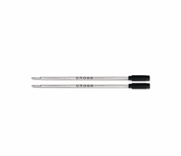 CRO85132 Refills for Ballpoint Pens, Medium, Black Ink, 2/Pack By A.T. CROSS COMPANY