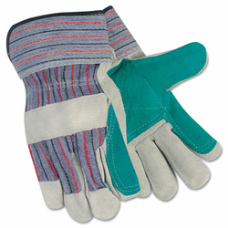 CRW12010L Split Leather Palm Gloves, Gray By MCR SAFETY