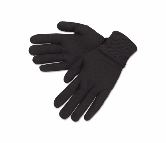 CRW7100D General Purpose Jersey Cotton Clute Gloves, One Size, Brown, Dozen By MCR SAFETY