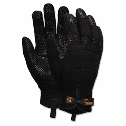CRW907M Memphis Multi-Task Synthetic Palm Gloves, Medium, Black By MCR SAFETY