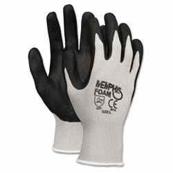 CRW9673S Economy Foam Nitrile Gloves, Small, Gray/Black, Dozen By MCR SAFETY