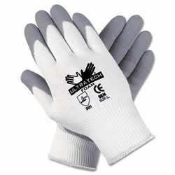 CRW9674XL Ultra Tech Foam Seamless Nylon Knit Gloves, Extra Large, White/Gray By MCR SAFETY