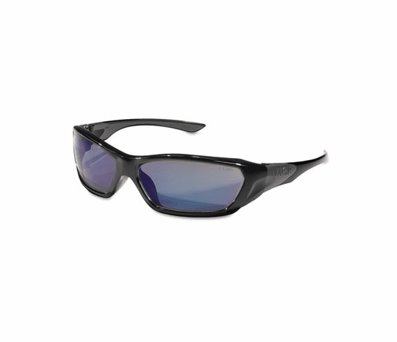 CRWFF128B ForceFlex Safety Glasses, Black Frame, Blue Lens By MCR SAFETY