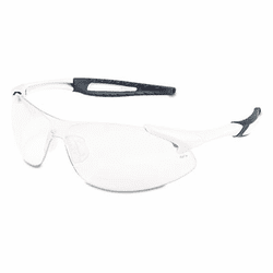CRWIA130AF Inertia Safety Glasses, White Frame, Clear Anti-Fog Lens, One Size By MCR SAFETY