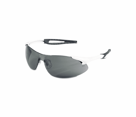 CRWIA132AF Inertia Safety Glasses, White Frame, Gray Anti-Fog Lens, One Size By MCR SAFETY
