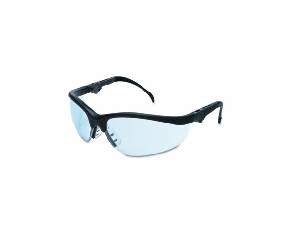CRWKD313 Klondike Plus Safety Glasses, Black Frame, Light Blue Lens By MCR SAFETY