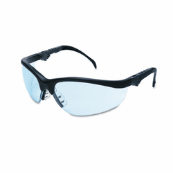 CRWKD313 Klondike Plus Safety Glasses, Black Frame, Light Blue Lens By MCR SAFETY