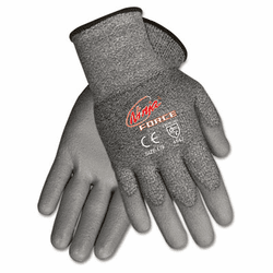 CRWN9677S Ninja Force Polyurethane Coated Gloves, Small, Gray By MCR SAFETY