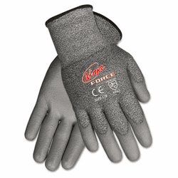 CRWN9677XL Ninja Force Polyurethane Coated Gloves, Extra Large, Gray By MCR SAFETY