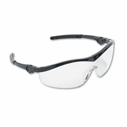 CRWST110 Storm Wraparound Safety Glasses, Black Nylon Frame, Clear Lens By MCR SAFETY
