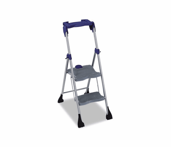 CSC11380PBL1 Two-Step Steel Work Platform, 225lb Duty Rating,18wx24.5dx48h, Platinum/Black By COSCO