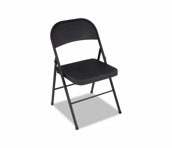 CSC1471105X All Steel Folding Chair, Steel, 18-1/4w x 19d x 30h, Black, 4/Carton By COSCO