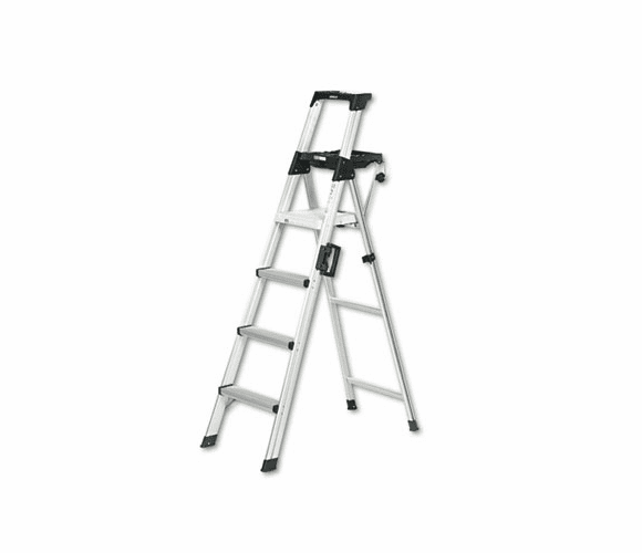 CSC2061AABLD Six-Foot Lightweight Aluminum Folding Step Ladder w/Leg Lock & Handle, 300lb By COSCO