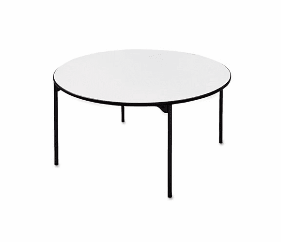 CSC36108PTS1 Tuff-Core Premium Commercial Folding Table, 72 Round, Off-White/Pewter Frame By COSCO