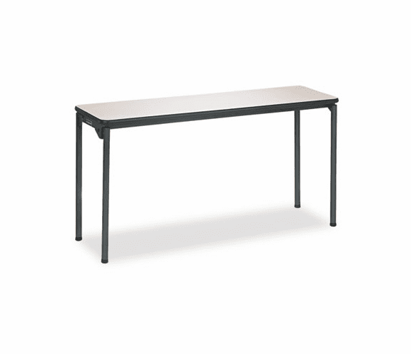 CSC36165PTS1 Tuff-Core Folding Training Table, 60w x 18d, Off-White/Pewter Frame By COSCO