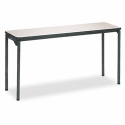 CSC36165PTS1 Tuff-Core Folding Training Table, 60w x 18d, Off-White/Pewter Frame By COSCO