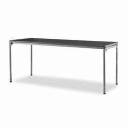 CSC36170DWG1 Tuff-Core Premium Commercial Folding Table, 72w x 30d, Dark Woodgrain/Pewter By COSCO