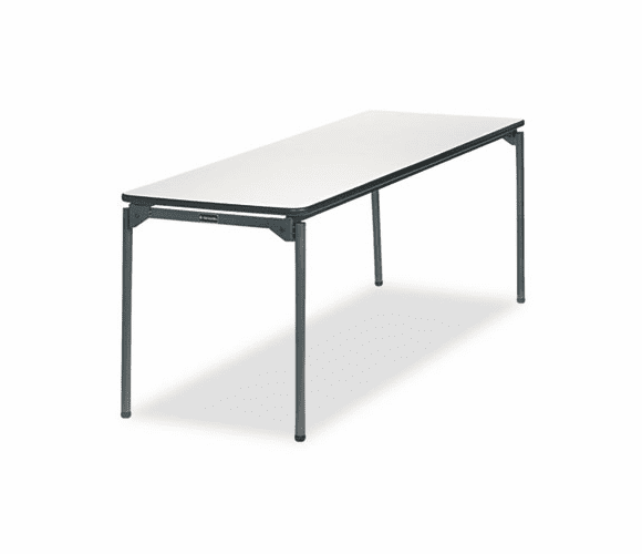 CSC36170PTS1 Tuff-Core Premium Commercial Folding Table, 72w x 30d, Off-White/Pewter By COSCO