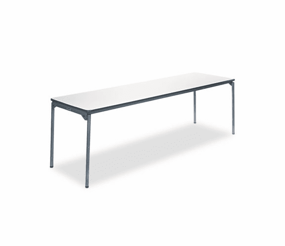 CSC36180PTS1 Tuff-Core Premium Commercial Folding Table, 96w x 30d, Off-White/Pewter By COSCO