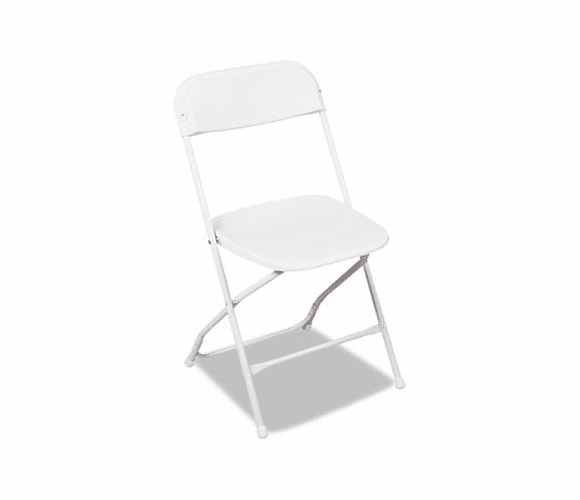 CSC60672WHT4 Stack Rental Folding Chair, Resin, White, 4/Carton By COSCO