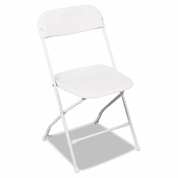 CSC60672WHT4 Stack Rental Folding Chair, Resin, White, 4/Carton By COSCO