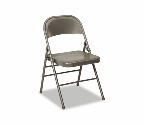 CSC60810DGR4 60-810 Series All Steel Folding Chairs, Dark Gray, 4/Carton By COSCO