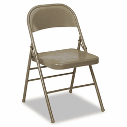 CSC60810TAP4 60-810 Series All Steel Folding Chairs, Taupe, 4/Carton By COSCO