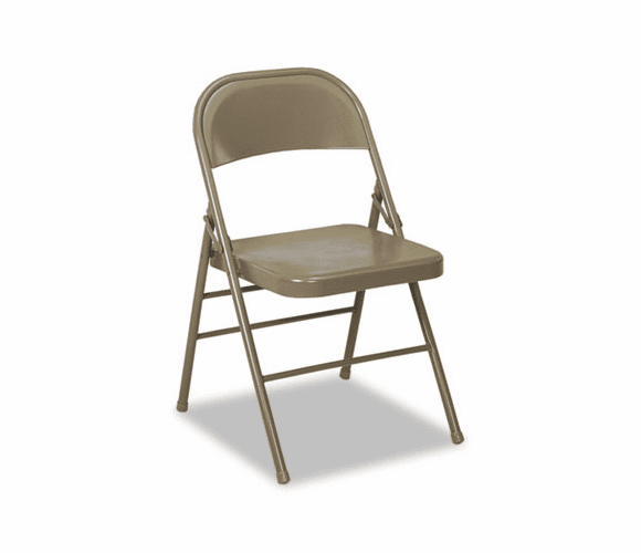 CSC60810TAP4 60-810 Series All Steel Folding Chairs, Taupe, 4/Carton By COSCO