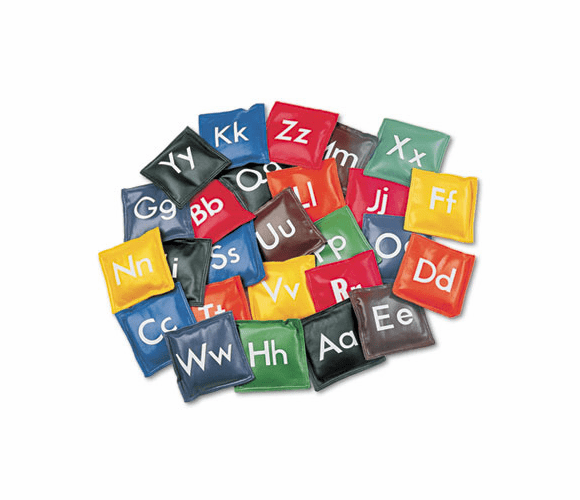 CSIAB55 Alphabet Bean Bag Set, Vinyl, Assorted Colors, 26/Set By CHAMPION SPORT